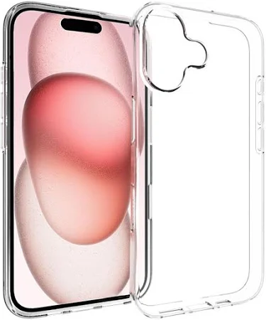 Backcover hoesje Impact Silicon - Transparant (iPhone 16)