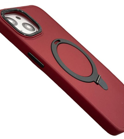 iPhone 11 Magsafe Ring en Standaard Hoesje - Rood