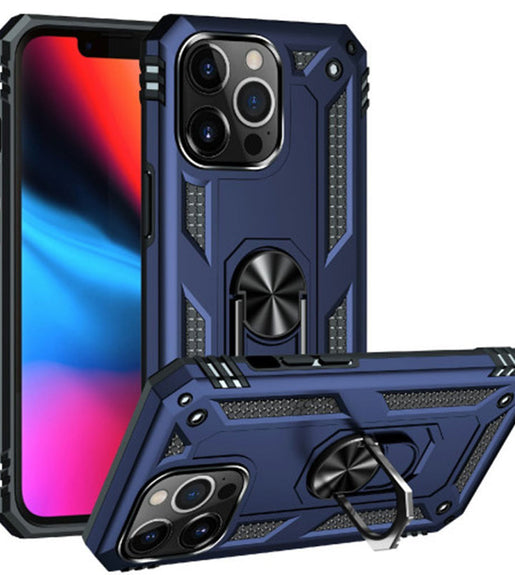 iPhone 11 Anti-Shock Ring hoesje - Blauw